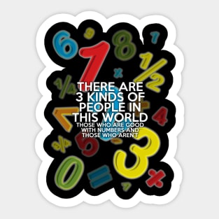 3 KINDS OF PEOPLE Sticker